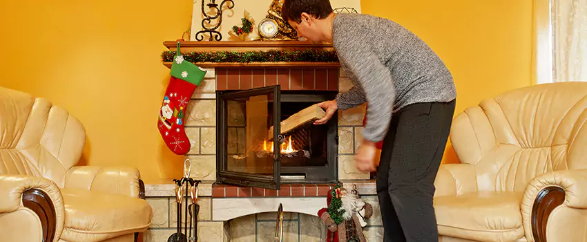 Rusted Metal Fireplace Restoration in St. Louis Park, Minnesota